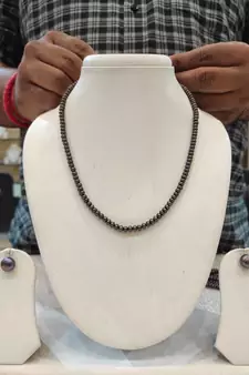 Brown pearl necklaces