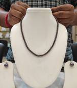 Brown pearl necklaces