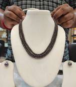 Brown pearl necklaces