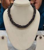 Grey pearl necklaces