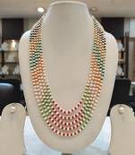 Multicolor pearl necklaces