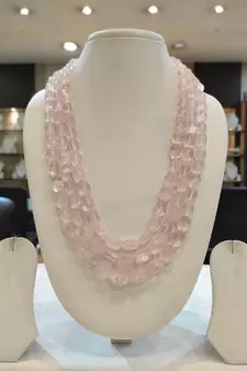 Pink necklaces