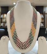 Multicolor pearl necklaces