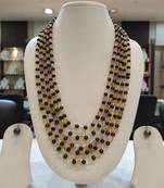 Black pearl necklaces