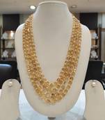 Yellow pearl necklaces
