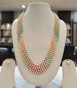 Multicolor pearl necklaces