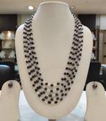 Grey pearl necklaces