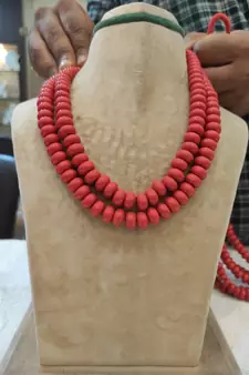 Red necklaces