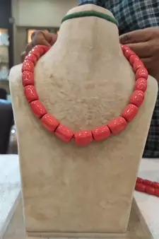 Red necklaces