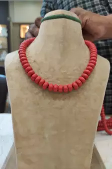 Red necklaces