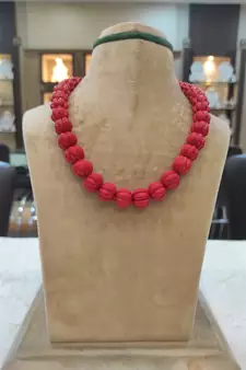 Red necklaces