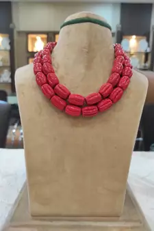 Red necklaces