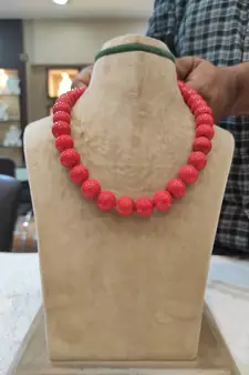 Red necklaces