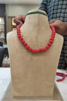 Red necklaces