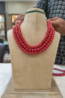 Red necklaces
