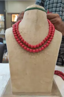 Red necklaces