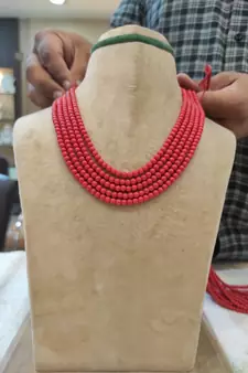 Red necklaces