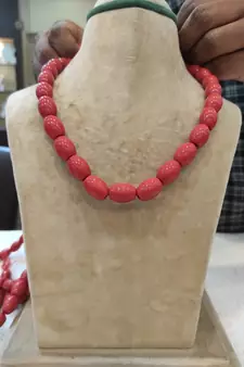 Red necklaces