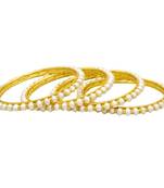 White pearl bangles-and-bracelets