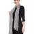 Off White & Blue Animal Print Viscose Scarf (100 x 100 cm)