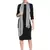 Off White & Blue Animal Print Viscose Scarf (100 x 100 cm)