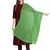 Green Solid Crinkled Cotton Stole (180 x 50 cm)