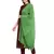 Green Solid Crinkled Cotton Stole (180 x 50 cm)