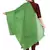 Green Solid Crinkled Cotton Stole (180 x 50 cm)