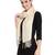 Natural & Beige Quirky Woven Design Viscose Scarf (180 x 60 cm)