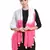 White & Pink Ombre Cotton Scarf with Tassels (180 x 100 cm)