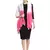 White & Pink Ombre Cotton Scarf with Tassels (180 x 100 cm)