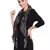 Black & Brown Checkered Woven Design Viscose Scarf (100 x 100 cm)