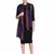 Navy Blue & Red Geometric Woven Design Viscose Scarf (180 x 70 cm)