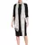 White & Black Checkered Woven Design Woolen Stole (200 x 70 cm)