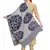 Navy Blue & White Woven Design Viscose Shawl (180 x 70 cm)