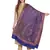 Purple & Multi Paisley Woven Design Modal Shawl (200 x 70 cm)