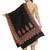 Black & Brown Ethnic Motifs Woven Design Woolen Shawl (200 x 70 cm)