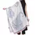 White & Blue Paisley Woven Design Woolen Shawl (200 x 70 cm)