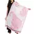 White & Pink Paisley Woven Design Woolen Shawl (200 x 70 cm)