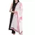 White & Pink Paisley Woven Design Woolen Shawl (200 x 70 cm)