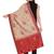 Cream & Red Ethnic Motif Woven Design Woolen Shawl (200 x 70 cm)