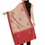 Cream & Red Ethnic Motif Woven Design Woolen Shawl (200 x 70 cm)