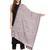 White & Multi Paisley Woven Design Woolen Shawl (200 x 75 cm)