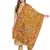 Yellow & Multi Floral Paisley Woven Design Woolen Shawl (210 x 70 cm)