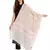 White & Multi Floral Embroidered Woolen Shawl (200 x 70 cm)