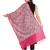 Fuchsia & Multi Paisley Embroidered Woolen Shawl (200 x 70 cm)