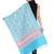 Blue & Pink Floral Embroidered Woolen Shawl (200 x 70 cm)