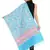 Blue & Pink Floral Embroidered Woolen Shawl (200 x 70 cm)