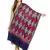 Navy Blue, Gold & Red Ethnic Motif Embroidered Woolen Shawl (200 x 70 cm)