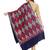 Navy Blue, Gold & Red Ethnic Motif Embroidered Woolen Shawl (200 x 70 cm)